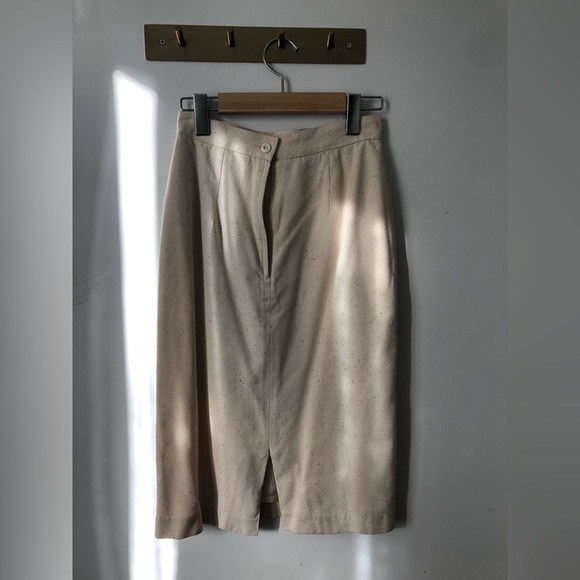 Vintage 100% Raw Silk Skirt - Picture 4 of 6